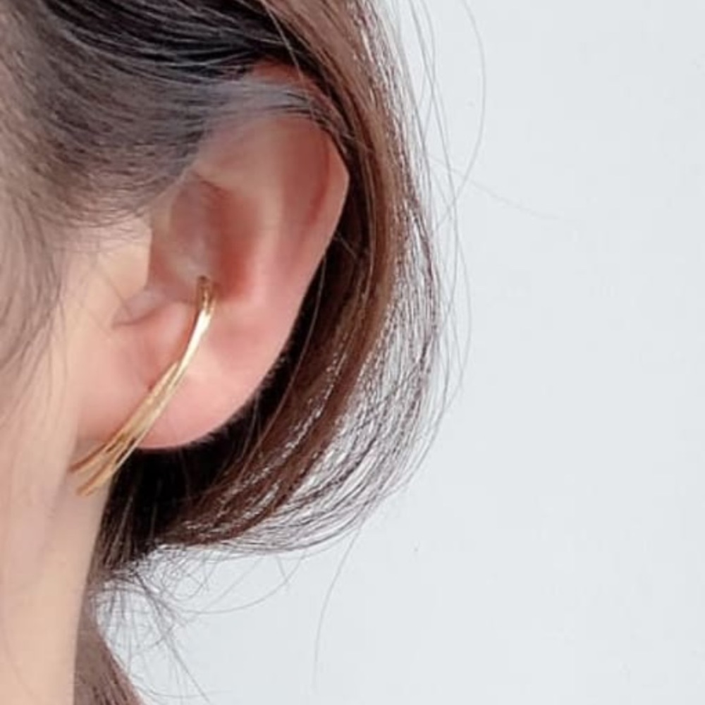 Sliced Gold Earrings